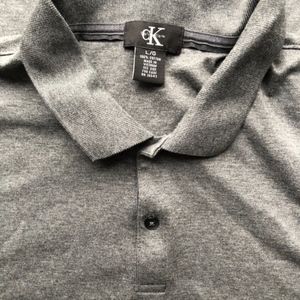 Calvin Klein Mens 1/4 Button Down Polo Shirt
